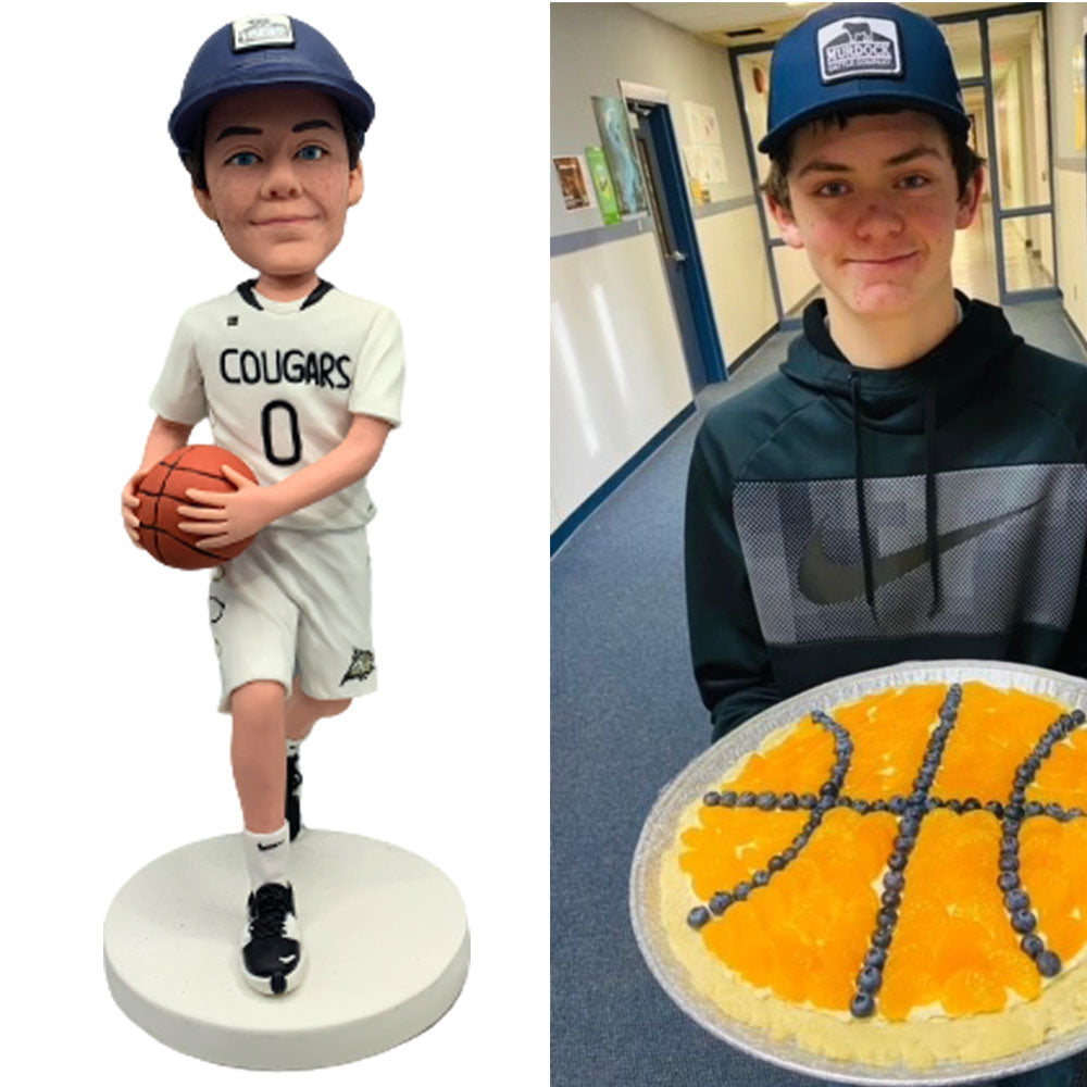 Fully Customizable 1 Person Custom Bobblehead With Engraved Text